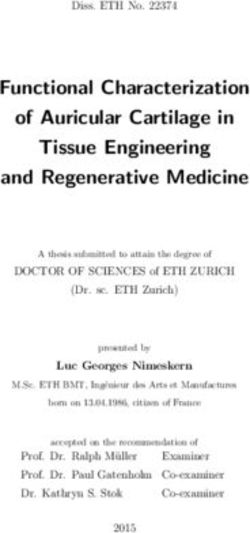 Functional Characterization of Auricular Cartilage in Tissue Engineering and Regenerative Medicine