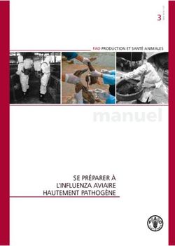 Manuel SE PRÉPARER À L'INFLUENZA AVIAIRE HAUTEMENT PATHOGÈNE