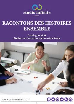 Racontons des histoiRes ensemble - Catalogue 2019 Ateliers et formations pour votre école - Studio Infinite