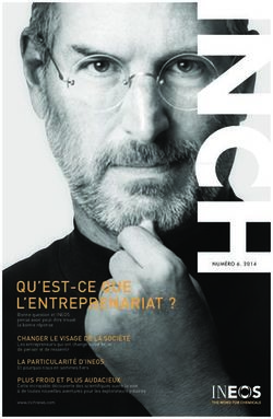 QU'EST-CE QUE L'ENTREPRENARIAT ? - Ineos