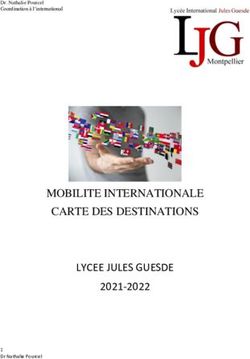 LYCEE JULES GUESDE MOBILITE INTERNATIONALE CARTE DES DESTINATIONS 2021-2022