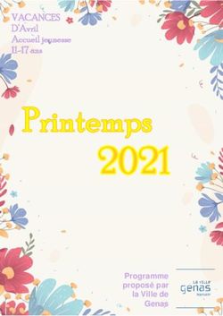 VACANCES D'Avril Accueil jeunesse 11-17 ans - Programme propos&eacute; par la Ville de - Ville de Genas