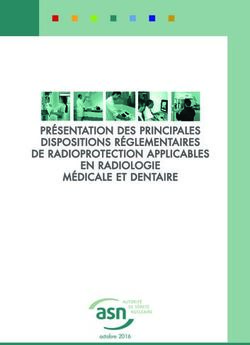 PRÉSENTATION DES PRINCIPALES DISPOSITIONS RÉGLEMENTAIRES DE RADIOPROTECTION APPLICABLES EN RADIOLOGIE MÉDICALE ET DENTAIRE - octobre 2016 - ASN