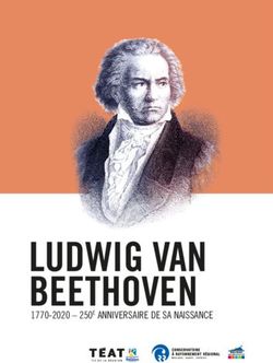 LUDWIG VAN BEETHOVEN 1770-2020 - 250E ANNIVERSAIRE DE SA NAISSANCE - Teat Plein Air.