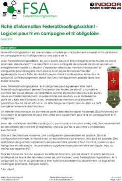 Fiche d'information FederalShootingAssistant - Logiciel pour tir en campagne et tir obligatoire - Logiciel pour tir en ...