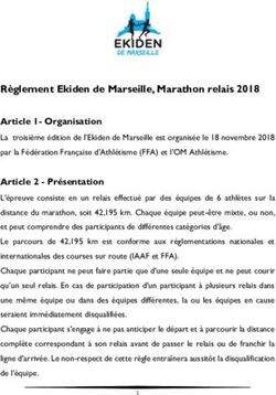 Règlement Ekiden de Marseille, Marathon relais 2018 Article 1- Organisation