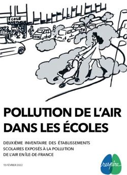POLLUTION DE L'AIR DANS LES &Eacute;COLES - DEUXI&Egrave;ME INVENTAIRE DES &Eacute;TABLISSEMENTS SCOLAIRES EXPOS&Eacute;S &Agrave; LA POLLUTION DE L'AIR EN &Icirc;LE-DE-FRANCE