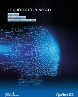 LE QUÉBEC ET L'UNESCO - UNE VISION, UNE COMMUNAUTÉ, DES PRIORITÉS POUR 2022-2023