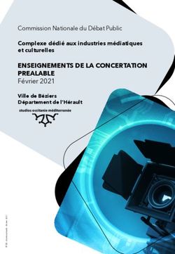 ENSEIGNEMENTS DE LA CONCERTATION PREALABLE - Février 2021 Complexe dédié aux industries médiatiques et culturelles