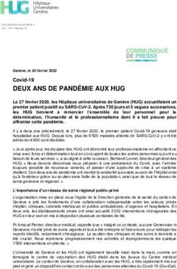 DEUX ANS DE PAND&Eacute;MIE AUX HUG - Covid-19