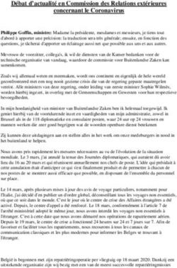 D&eacute;bat d'actualit&eacute; en Commission des Relations ext&eacute;rieures concernant le Coronavirus - Kattrin JADIN