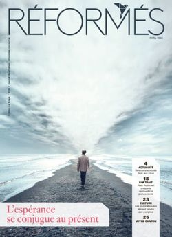 L'esp&eacute;rance se conjugue au pr&eacute;sent - R&eacute;form&eacute;s.ch