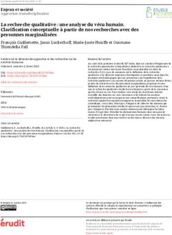 La recherche qualitative : une analyse du vécu humain. Clarification conceptuelle à partir de nos recherches avec des personnes marginalisées ...