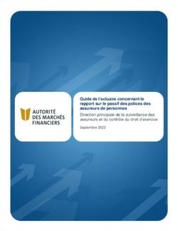 Guide de l'actuaire concernant le rapport sur le passif des polices des assureurs de personnes - Direction principale de la surveillance des ...