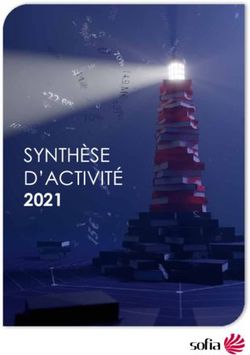SYNTH&Egrave;SE D'ACTIVIT&Eacute; 2021 - La Sofia