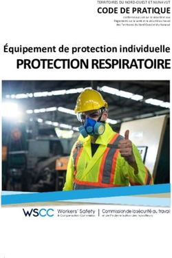 PROTECTION RESPIRATOIRE - &Eacute;quipement de protection individuelle CODE DE PRATIQUE