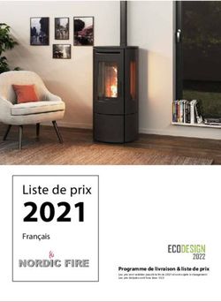 2021 Liste de prix Français