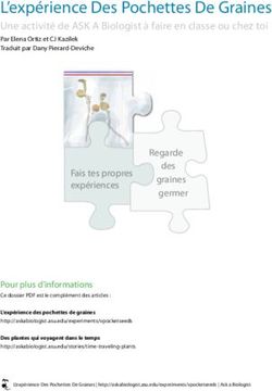 L'expérience Des Pochettes De Graines
