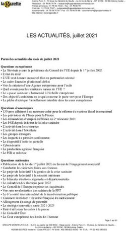 LES ACTUALITÉS, juillet 2021 - La Gazette des communes