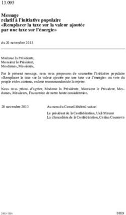 Message relatif &agrave; l'initiative populaire "Remplacer la taxe sur la valeur ajout&eacute;e par une taxe sur l'&eacute;nergie"
