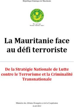 La Mauritanie face au défi terroriste - De la Stratégie Nationale de Lutte contre le Terrorisme et la Criminalité Transnationale