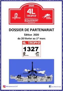 DOSSIER DE PARTENARIAT - &Eacute;dition 2020 du 20 f&eacute;vrier au 1er mars