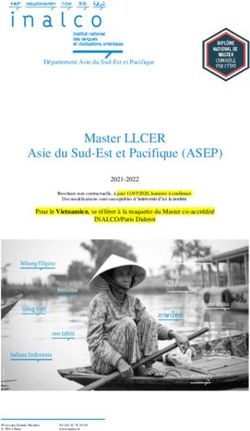 Master LLCER Asie du Sud-Est et Pacifique (ASEP) - Inalco