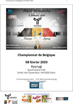 Championnat de Belgique 08 f&eacute;vrier 2020 - Kyorugi SportinGenk Park Emiel Van Dorenlaan 144 3600 Genk - Martial ...