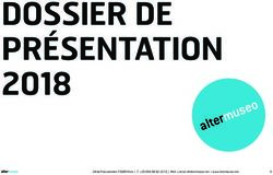 DOSSIER DE PR&Eacute;SENTATION 2018