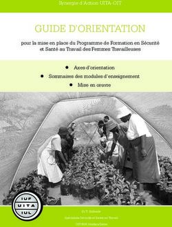 GUIDE D'ORIENTATION - IUF