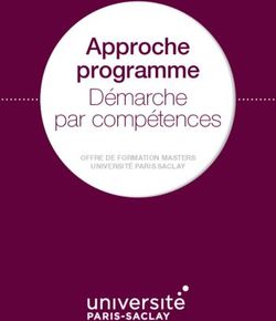 Approche programme Démarche - par compétences OFFRE DE FORMATION MASTERS UNIVERSITÉ PARIS SACLAY