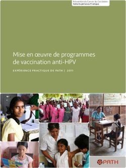 Mise en oeuvre de programmes de vaccination anti-HPV - expérience practique de path
