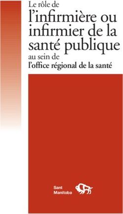 L'infirmière ou infirmier de la santé publique - Le rôle de - Santé Manitoba