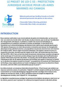 LE PROJET DE LOI C-55 : PROTECTION JURIDIQUE ACCRUE POUR LES AIRES MARINES AU CANADA