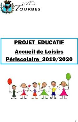 PROJET EDUCATIF Accueil de Loisirs P&eacute;riscolaire 2019/2020