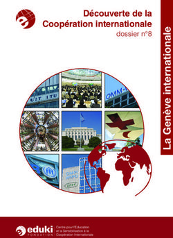 Découverte de la Coopération internationale - dossier n 8