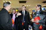 Arnaud Montebourg en Isère Le ministre du Redressement productif, Arnaud Montebourg
