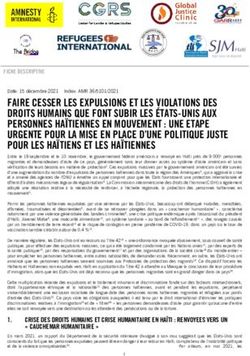 FAIRE CESSER LES EXPULSIONS ET LES VIOLATIONS DES DROITS HUMAINS QUE FONT SUBIR LES &Eacute;TATS-UNIS AUX PERSONNES HA&Iuml;TIENNES EN MOUVEMENT : UNE ETAPE ...