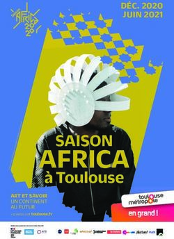 AFRICA &agrave; Toulouse SAISON - D&Eacute;C. 2020 JUIN 2021 - Toulouse M&eacute;tropole