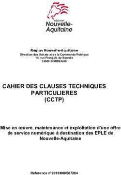 CAHIER DES CLAUSES TECHNIQUES PARTICULIERES (CCTP)