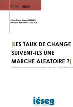 LES TAUX DE CHANGE SUIVENT-ILS UNE MARCHE ALEATOIRE ? 2008 - 2009 Présenté par Thomas RENAULT Directeur de mémoire : Eric DOR