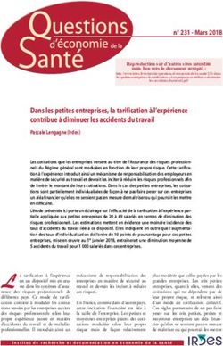 Dans les petites entreprises, la tarification à l'expérience contribue à diminuer les accidents du travail - Irdes