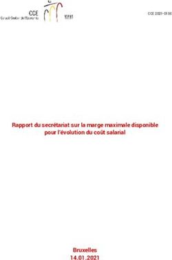 Rapport du secrétariat sur la marge maximale disponible pour l'évolution du coût salarial - Bruxelles 14.01.2021