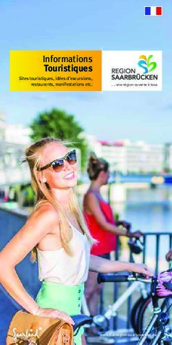 Informations Touristiques - Landeshauptstadt Saarbr&uuml;cken