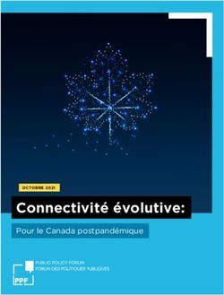 Connectivit&eacute; &eacute;volutive: Pour le Canada postpand&eacute;mique OCTOBRE 2021 - Public Policy Forum