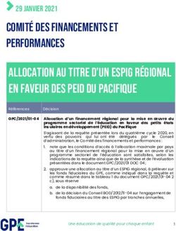 Allocation au titre d'un ESPIG régional en faveur des PEID du Pacifique