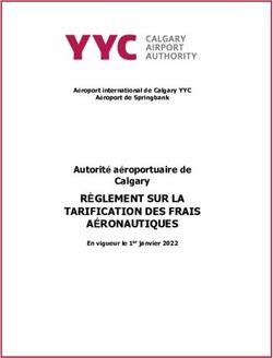 R&Egrave;GLEMENT SUR LA TARIFICATION DES FRAIS A&Eacute;RONAUTIQUES - Calgary Autorit&eacute; a&eacute;roportuaire de - Calgary Airport