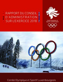 RAPPORT DU CONSEIL D'ADMINISTRATION SUR L'EXERCICE 2018 - Comité Olympique et Sportif Luxembourgeois