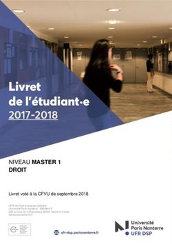 NIVEAU MASTER 1 DROIT - Livret voté à la CFVU de septembre 2018 - Université Paris Nanterre