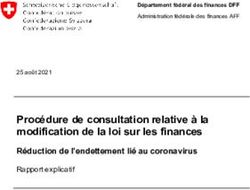 Proc&eacute;dure de consultation relative &agrave; la modification de la loi sur les finances - R&eacute;duction de l'endettement li&eacute; au coronavirus - Der Bundesrat ...